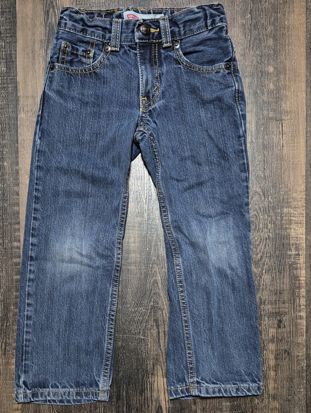 Levi's Boy's Dark Blue Relaxed Jeans